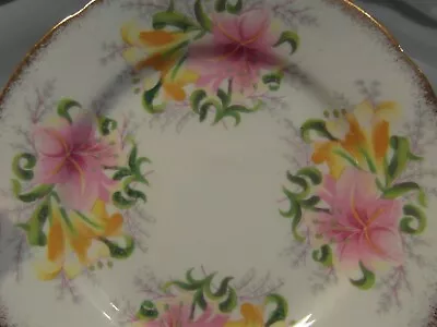 Buy Old Royal Stafford English Bone China Decorative Plate , Floral With Gilded Edge • 3.99£