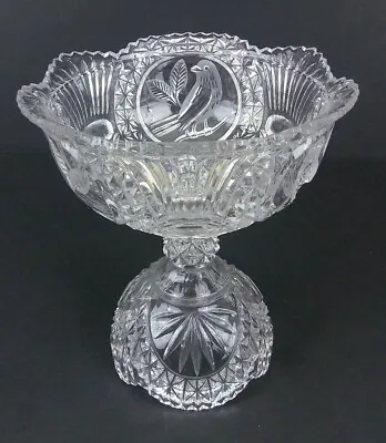 Buy HOFBAUER Footed Compote Pedestal Bowl BYRDES Collection Clear Glass Germany • 65.16£