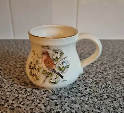 Buy Vintage Pottery Mug With Bird ,Linnet Prinknash Pottery Gloucester • 9.99£