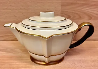 Buy Carlton Ware Art Deco  Pastel Cream  Pattern 4148 Small Teapot. • 29.99£