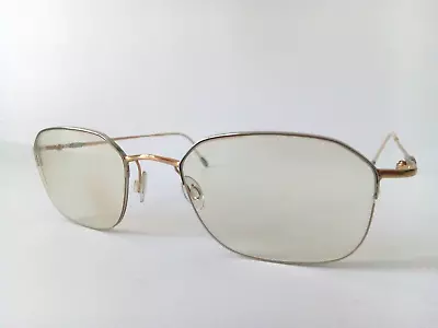 Buy Vintage Designer Silhouette Women`s Glasses Frame Titanium Gold M7481 80 V6055 • 42£