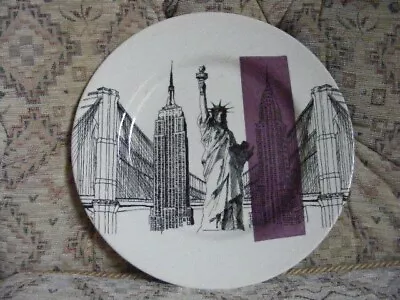 Buy Poole Pottery - Andrew Tanner - Cities In Sketch - NEW YORK - Plate • 3.99£