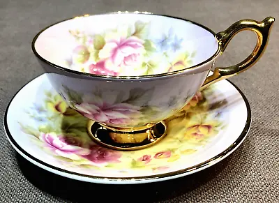 Buy Vintage Royal Stanley Fine Bone China Hand Painted Tea Cup & Saucer • 28£