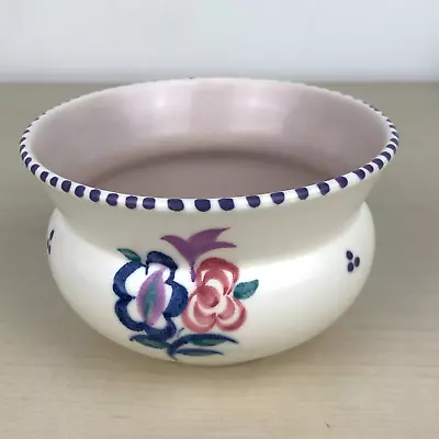 Buy Vintage POOLE POTTERY England Small Vase - Floral Pattern KG Shape 217 - 11.5cm • 10£