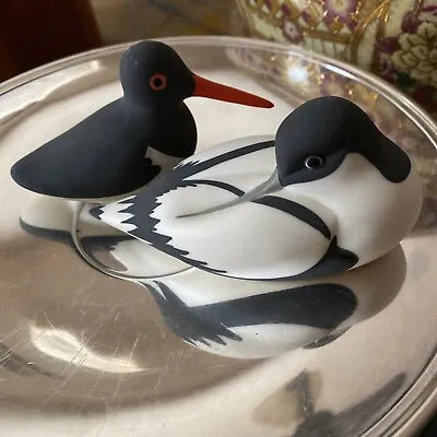 Buy Hand Painted Isle Of Arran Bird 2 Figurines Island Porcelain Pottery Scotland • 42.52£