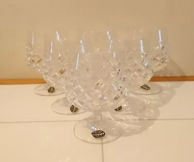 Buy Set Of 6 Vintage Bohemia 24% Lead Crystal Brandy Glasses. Czechoslovakia.  • 24.99£
