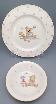 Buy Mikasa Teddy Kids Set Plate And Bowl Teddy Bear Mouse Strawberries Set • 12.23£