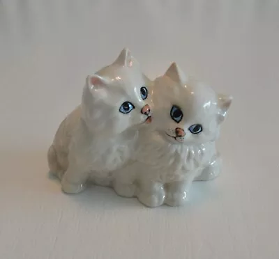 Buy VERY RARE BESWICK CAT  PERSIAN KITTENS MODEL No. 1316 WHITE GLOSS PERFECT • 50£