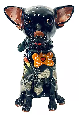 Buy Mexican Talavera Dog Animal Chihuahua 8.5  Pottery Folk Art Ceramic  • 115.70£