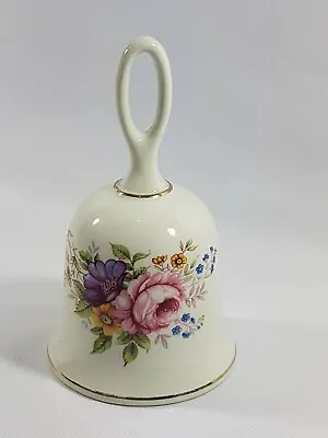 Buy Sadler Porcelain Pink Floral Bell  Made In England  • 4£