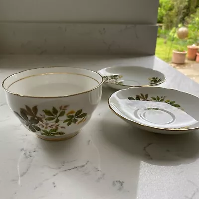 Buy Duchess Bone China Sugar Bowl Pattern 878 2.75” Tall And 4.5” Wide And 3 Saucers • 4.49£