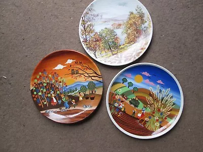 Buy Poole Pottery Seasons Plates, Summer 1, Autumn 1 & Autumn Lake District • 3.99£