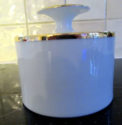 Buy Thomas (germany) Shiny White & Gold Trim Design Sugar Bowl.  • 5.50£