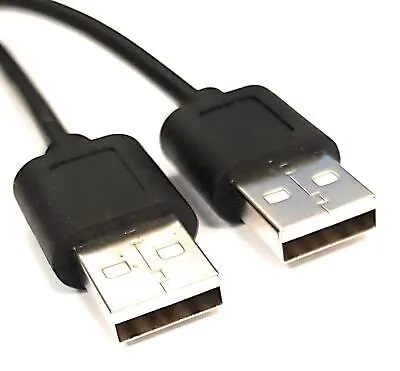 Buy USB Cable Male To Male 2.0 Lead A To A Plug To Plug 0.5m 1m 1.8m 2m 3m 5m • 1.49£