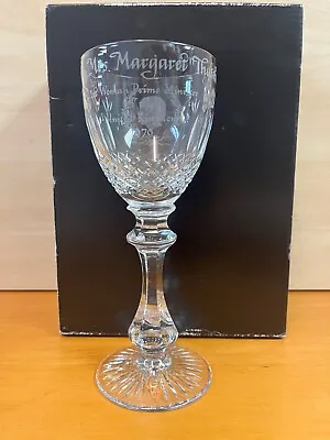 Buy Royal Doulton Commerative Margaret Thatcher Lead Crystal Glass 9 , With Box • 35£