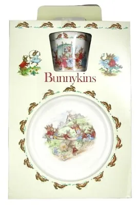 Buy Royal Doulton Bunnykins Childrens Set Plate Cereal Bowl Mug 1980 Fine Bone China • 39.73£