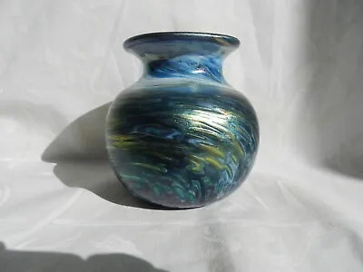 Buy Isle Of Wight Glass? Irredescent Vase • 39.99£