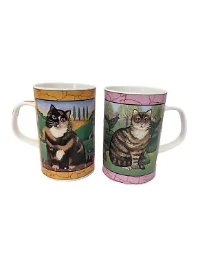 Buy Dunoon Gallery Cats Mugs Coffee Cup Fine Bone China England By Sharon Jervis - 2 • 17.08£