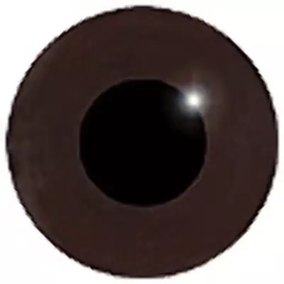 Buy Dark Brown Crystal Glass Eyes On Wire - Round Pupil • 5.95£