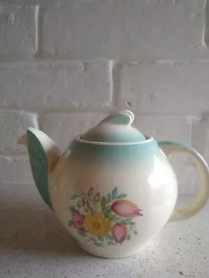Buy Susie Coper Green Swansea Spray Tea For Two Tea Pot • 22£