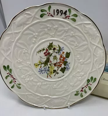 Buy Donegal China Embossed Irish Parian Wendy Walsh 1994 Xmas Plate Limited Edition • 6£