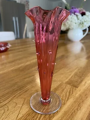 Buy Cranberry Glass Small Vase • 10£