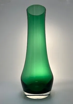 Buy Riihimaki Glass Green Clear Cased Glass Vase - 25cm Tall  • 17.50£
