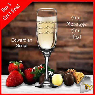 Buy Personalised Gift Engraved Champagne Flute Glass Mothers Day Gift Present Gifts • 10.95£