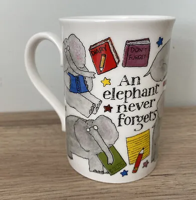 Buy AN ELEPHANT NEVER FORGETS English Fine Bone China Mug By Duchess VGC • 9.95£