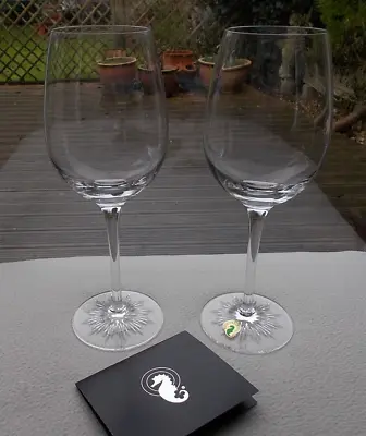Buy 2 X Clearly Waterford Crystal Large 10 3/8  Wine Glasses ~ Brand New With Box • 59.99£