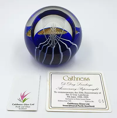 Buy Caithness Glass Ltd Edition D Day Landings Anniversary Paperweight - 64 Of 500 • 55£