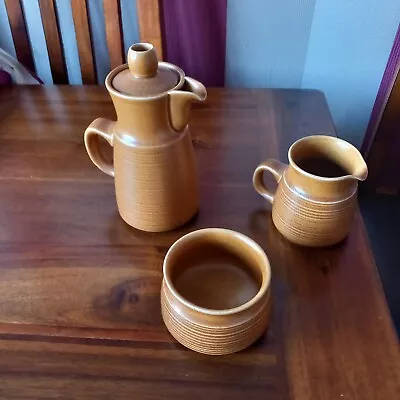 Buy Denby Langley Canterbury Coffee Pot, Sugar Bowl And Milk Jug • 4£
