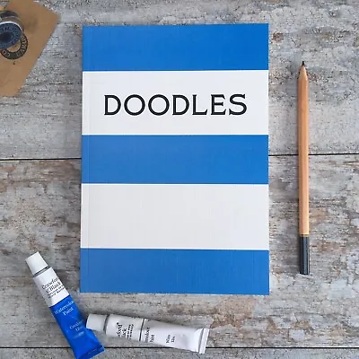 Buy Cornishware Inspired A5 Notebook - Plain Pages For Doodling! • 7£
