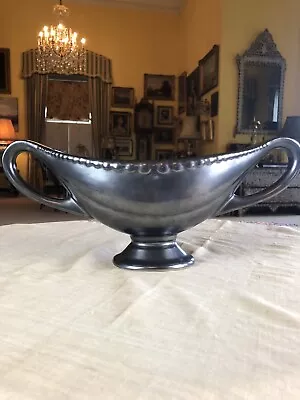 Buy Mid Century Dartmouth Pottery Pewter Lustre 2 Handle Constance Spry Flower Vase • 16£
