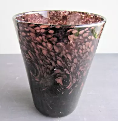 Buy Vintage Vasart Strathearn Art Glass Vase Aventurine Made In Crieff Scotland  • 39£