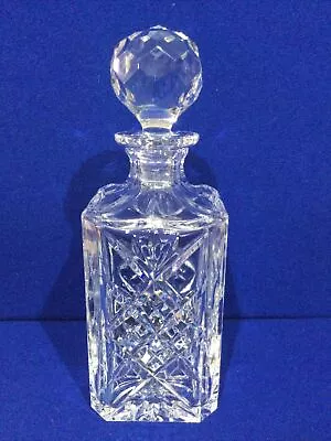 Buy Crystal Glass Hand Cut Square Spirit Decanter • 24.95£