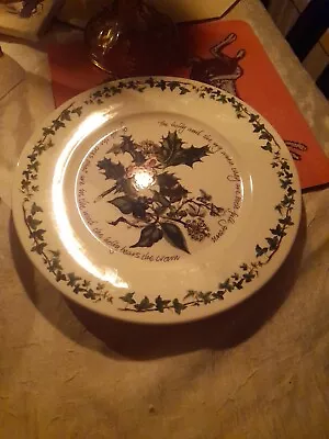 Buy Portmeirion Holly And Ivy Christmas  Dinner Plate 24cm • 14.95£