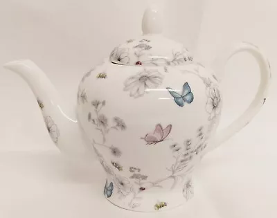 Buy Secret Garden Teapot Fine Bone China 20oz Flowers Butterflies Bees Small Teapot • 27£