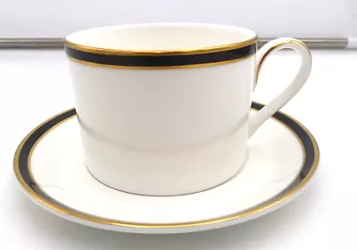 Buy Minton/Royal Doulton Saturn Pattern Bone China Flat Cup & Saucer Set • 28.68£