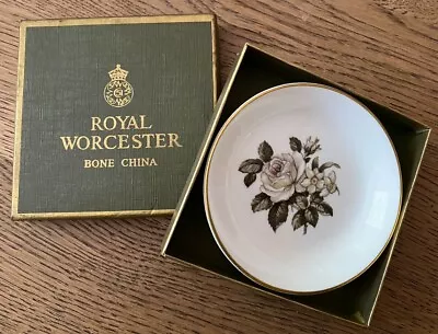 Buy Royal Worcester, Fine Bone China, Rose Decorated, Pin Dish, And Box • 3.99£