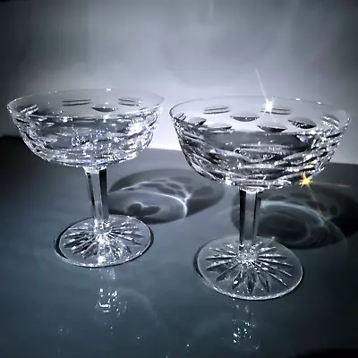 Buy WATERFORD Crystal  TRALEE  Champagne Or Sherbet Glasses (Set Of 2) PERFECT! • 65.46£