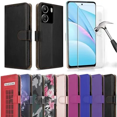 Buy Case For Xiaomi Redmi 13C & POCO C65 Leather Wallet Phone Cover & Screen Glass • 6.95£