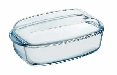 Buy Pyrex 6.5L Transparent  Essentials Glass Rectangular Casserole Dish With Lid • 19.15£