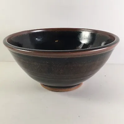Buy Studio Pottery Tenmoku Bowl With Bird Design Impressed Potter's Mark • 45£