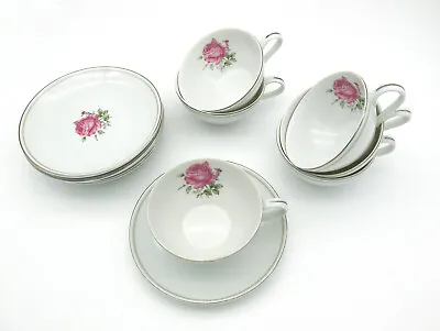 Buy Imperial Rose Fine China Japan Set Of 6 Cups & Saucers #6702 Vintage • 57£