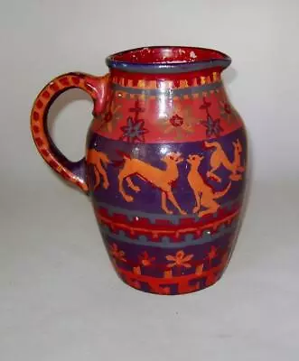 Buy Unusual Early Honiton Pottery Jug With Interesting Overpainting • 10£