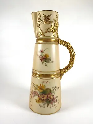 Buy Antique Royal Worcester Jug Dated 1907 / Hand Painted Flower Ref 936/2 • 7.50£