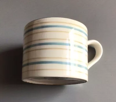 Buy Laura Ashley Home Blue, White And Beige Striped Large Mug • 4.99£