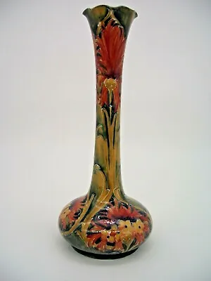 Buy Macintyre Cornflower  Revival Vase Wavy Rim By William Moorcroft Ref 605 • 1,450£