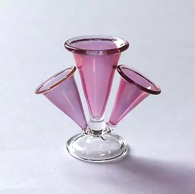 Buy Dolls House Miniatures: Cranberry Glass Fixed Cone Epergne, 1:12 Scale • 10.95£